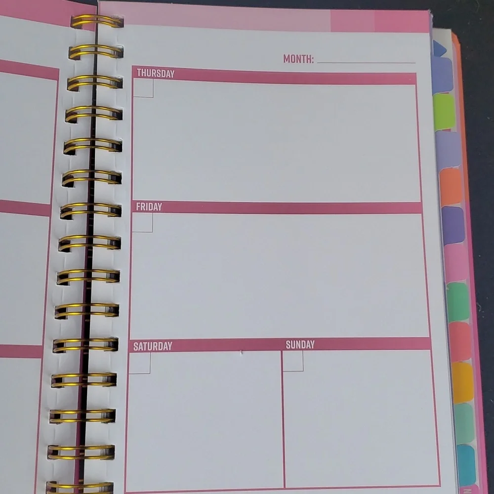 It's A Good Day To Have A Good Day 12 Month PINK Planner Undated NWT